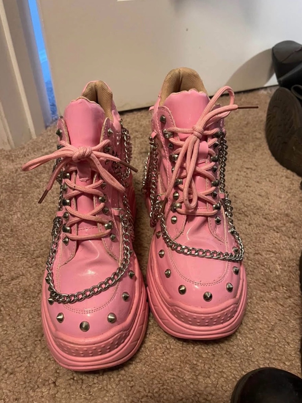 SPACE CANDY PLATFORM SNEAKERS WITH STUDS - Picture 4 of 8